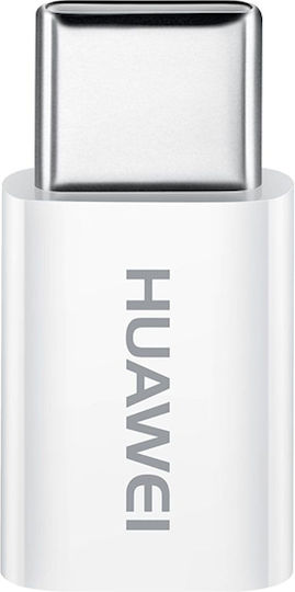 Huawei AP52 Konverter USB-C männlich zu Micro-USB weiblich Weiß 1Stück