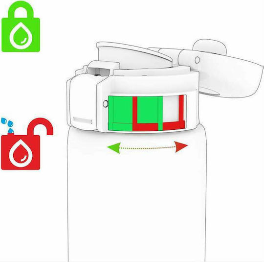 Ion8 Caféstor Reusable Cup Bottle Thermos Stainless Steel BPA Free 360ml Red with Mouthpiece