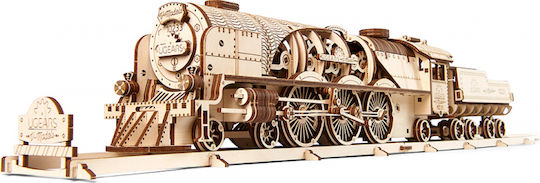 Дървена Конструктивна Игра V-Express Steam Train with Tender