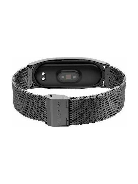 Tech-Protect Milanese Strap Stainless Steel Black (Mi Smart Band 5/Mi Smart Band 6) TPRMB5B