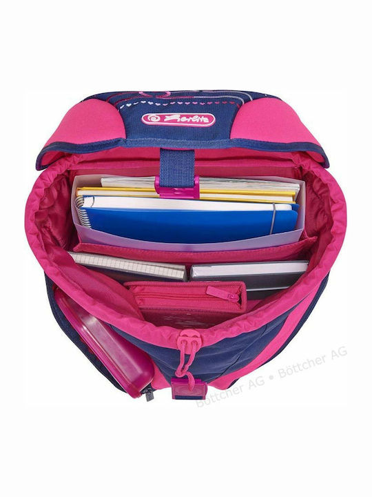 Herlitz Motion Plus Herzschlag-Set Schulranzen Rucksack Grundschule, Grundschule in Blau Farbe