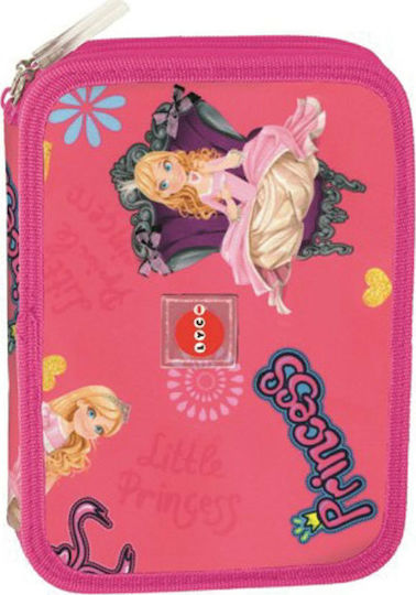 Lyc Sac Pencil Case Full with 2 Compartments Pink