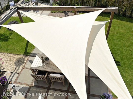 Nesling Triangular Shade Sail Ecru 3.6m 285gr/m²