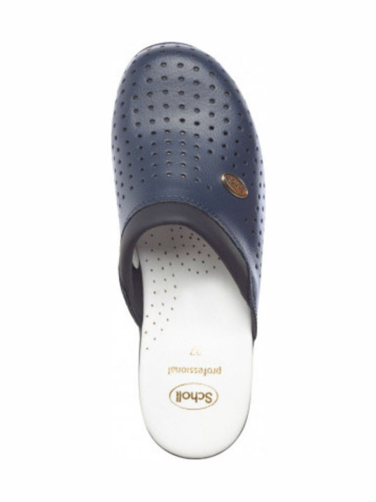 Scholl Back Guard Δερμάτινα Ανατομικά Σαμπό Μπλε