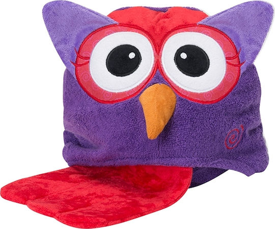 Zoocchini Детска Шапка-Мехурче Худи Olive The Owl Лилава 127x55см