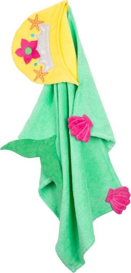 Zoocchini Baby-Badetuch mit Kapuzen Marietta The Mermaid Grüne 127x55cm