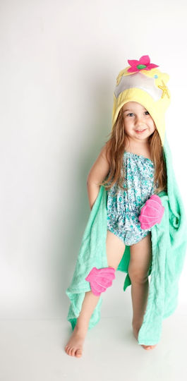 Zoocchini Baby Hooded Bath Towel 127x55cm