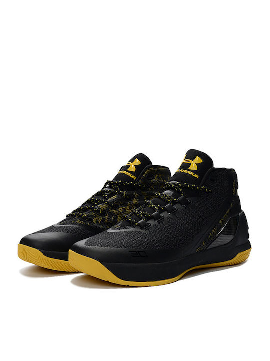 Curry 3 Hoch Basketballschuhe Black / Taxi