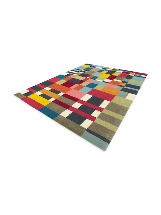 Brink & Campman Estella Domino Handmade Rug Rectangular Wool Multicolour