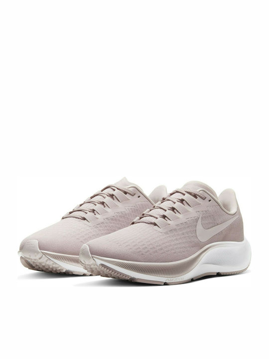 Nike Air Zoom Pegasus 37 Γυναικεία Αθλητικά Παπούτσια Running Champagne / Barely Rose / White