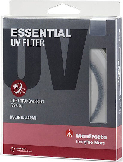 Manfrotto Essential Φίλτρo UV Διαμέτρου 62mm για Φωτογραφικούς Φακούς