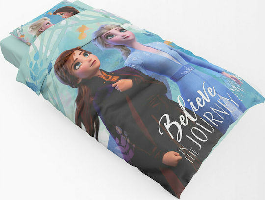 Dimcol Frozen Комплект Детски Плик за Завивка Единичен с Калъфка Памучен 980 160x240бр
