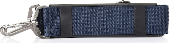 Diplomat Reisetasche 85Es Blau mit Rädern Stoff L70xB35xH35cm