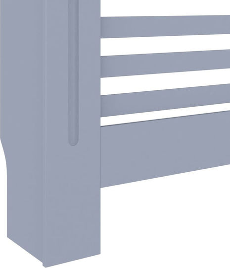 vidaXL Капак За Калорифер От MDF Сив 112x19x81см