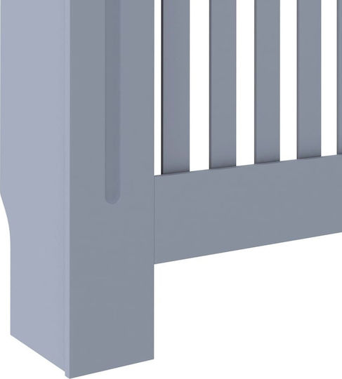vidaXL MDF Gray Radiator Cover 112x19x81cm