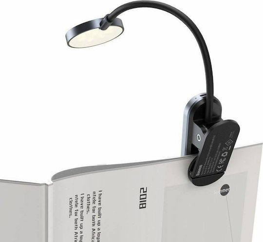 Baseus Book Light LED with Clip Black