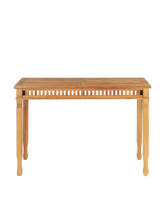 Garten- und Terrassentisch aus Teak 120x65x80cm