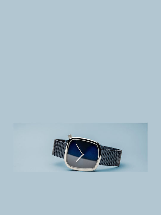 Bering Time Classic Γυναικείο Ρολόι 34mm Μπαταρίας με Navy Μπλε Μεταλλικό Μπρασελέ