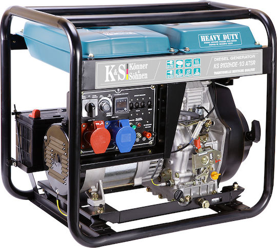 Könner & Söhnen Трофазен Генератор Дизел с Миза и Максимална Мощност 9kVA