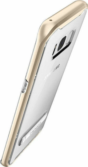 Spigen Crystal Hybrid Umschlag Rückseite Kunststoff Gold (Galaxy S8)
