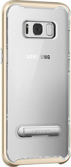 Spigen Crystal Hybrid Umschlag Rückseite Kunststoff Gold (Galaxy S8)