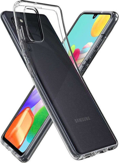 Spigen Liquid Crystal Back Cover Silicone Transparent (Galaxy A41) ACS00876