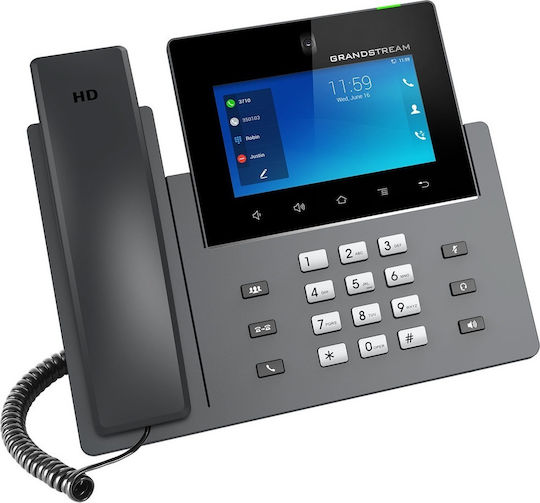 Grandstream GXV3350 Verkabelt IP-Telefon mit 16 Linien in Schwarz