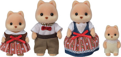 Epoch Toys Jucărie Miniatură Caramel Dog Family Familii Sylvanian pentru 3+ Ani