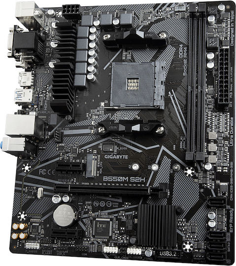 Gigabyte B550M S2H Mainboard Micro ATX mit AMD AM4 Sockel