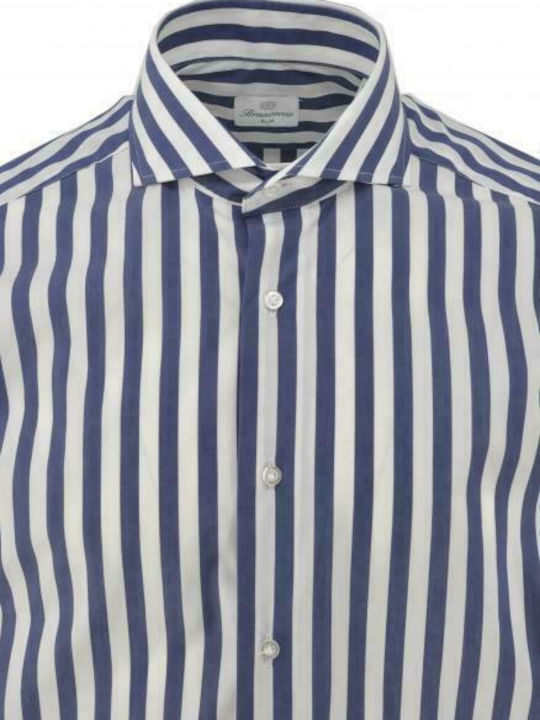 Striped shirt BRANCACCIO BDN0311 blue BDN0311-FHW