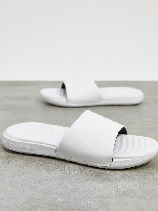 Under Armour Ansa Fixed Slides σε Λευκό Χρώμα