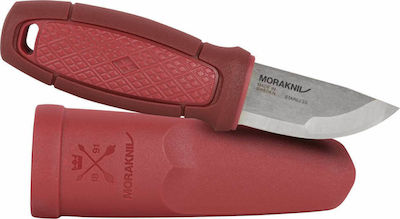 Morakniv Eldris Neck Messer Rot mit Klinge aus Rostfreier Stahl