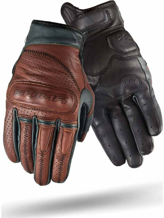Shima Caliber Мъжки Мотоциклетни ръкавици Кафяв