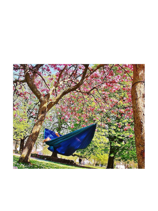 Ticket To The Moon Parachute King Size Hammock Blue / Orange 320x230cm