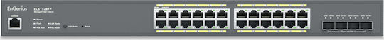 EnGenius ECS1528FP Managed L2 PoE+ Switch with 24 Gigabit (1Gbps) Ethernet Ports and 4 SFP Ports