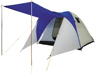 Panda Nevada XL Sommer Campingzelt Iglu Blau mit Doppeltuch für 4 Personen 390x175cm