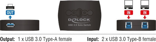 DeLock USB 3.0 Sharing Switch 2-1