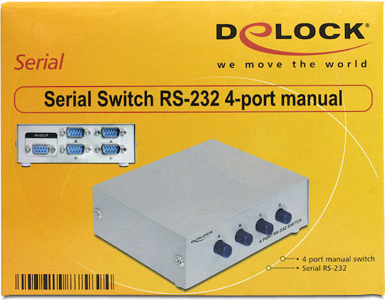 DeLock Serial Switch RS-232 / RS-422 / RS-485 4-port