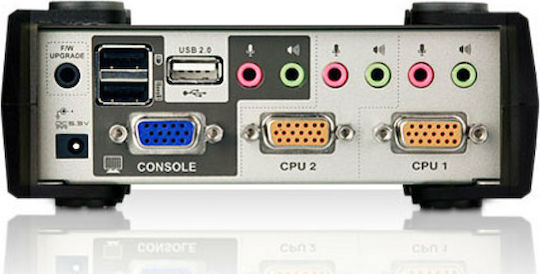 Aten 2-Port PS/2-USB VGA/Audio KVMP Switch with OSD