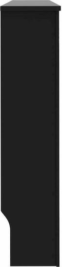 vidaXL Husă Pentru Radiator Din MDF Negru 152x19x81cm