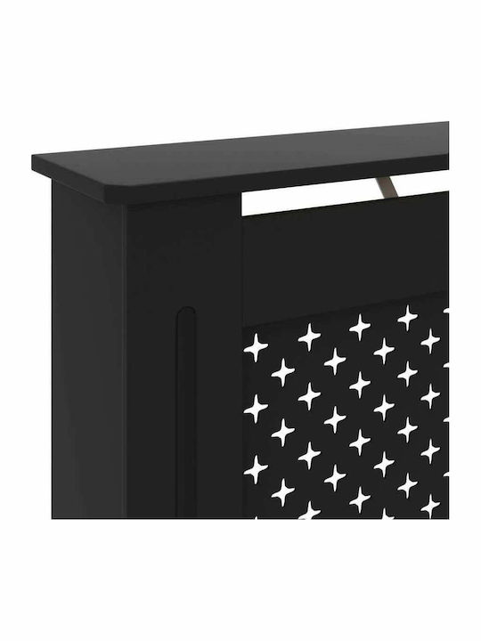 vidaXL Κάλυμμα Καλοριφέρ από MDF Μαύρο 152x19x81cm