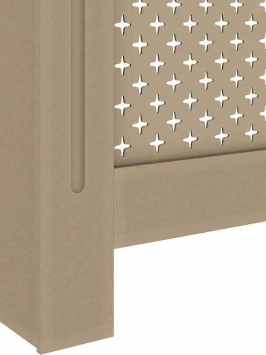 vidaXL MDF Heizkörperabdeckung Braun 112x19x81cm