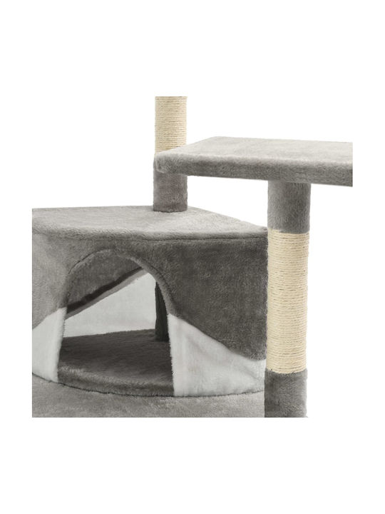 vidaXL Scratching Post Cat Trees Gray 8 levels 103x77x203cm