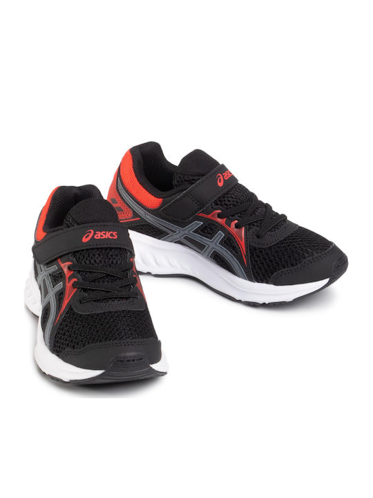 Jolt 2 Kids Sports Shoes Running with Hoop & Loop Closure Black
