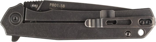 Ruike P801-SB Pocket Knife Black with Blade made of Stainless Steel