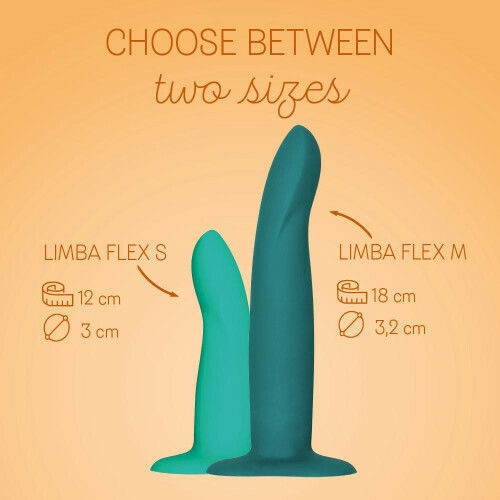 Fun Factory Limba Flex Dildo Anal Mediu Turcoaz 18cm