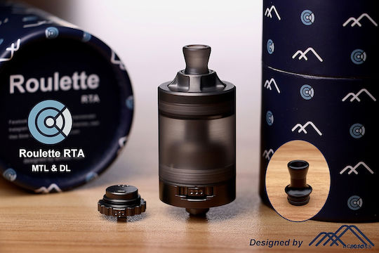 Across Vape Roulette Electronic Cigarette Vaporizer RTA 3.5ml 22mm Gun Metal