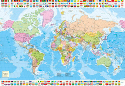 Political Worldmap Puzzle 2D 1500 Pieces