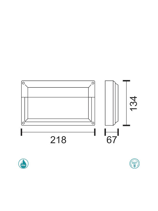 Spot Light Wall-Mounted Outdoor Spot E27 IP54