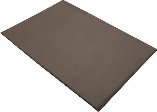 Le Blanc Cotton Line Σεντόνι Διπλό με Λάστιχο 150x200+20εκ. Καφέ